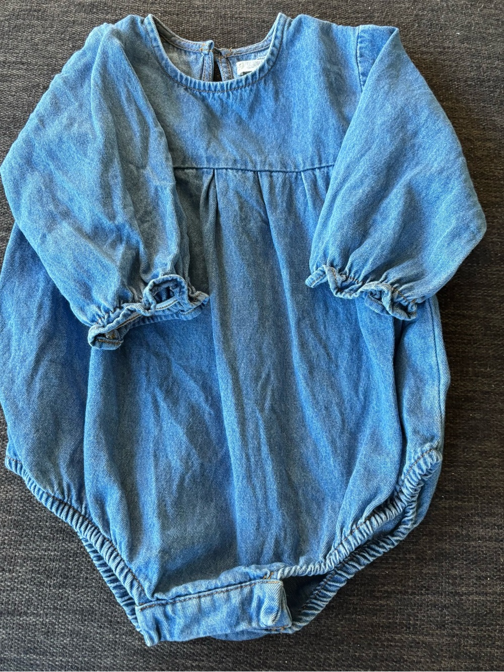 The Simple Folk Denim Bubble Romper